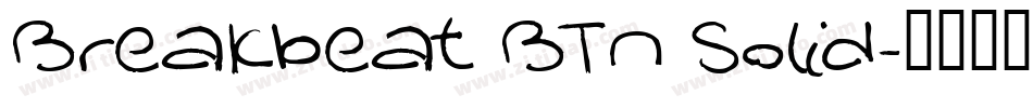 Breakbeat BTN Solid字体转换